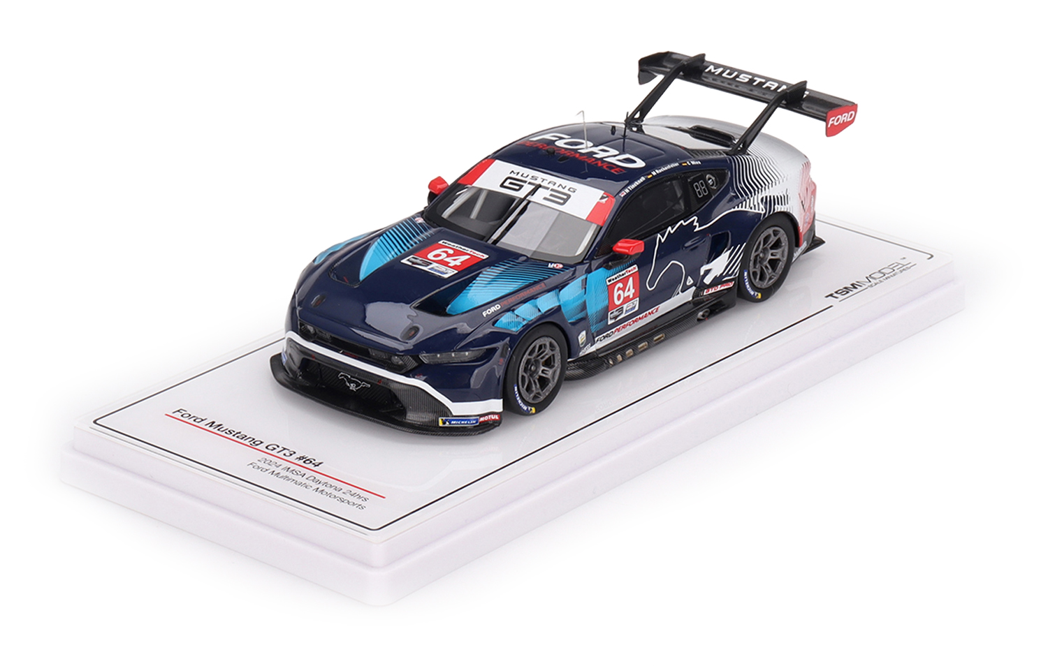 Ford Mustang GT3 #64 Multimatic Motorsports Imsa 24H Daytona 2024 DS Modellismo Ford Mustang GT3 #64 Multimatic scala 1/43