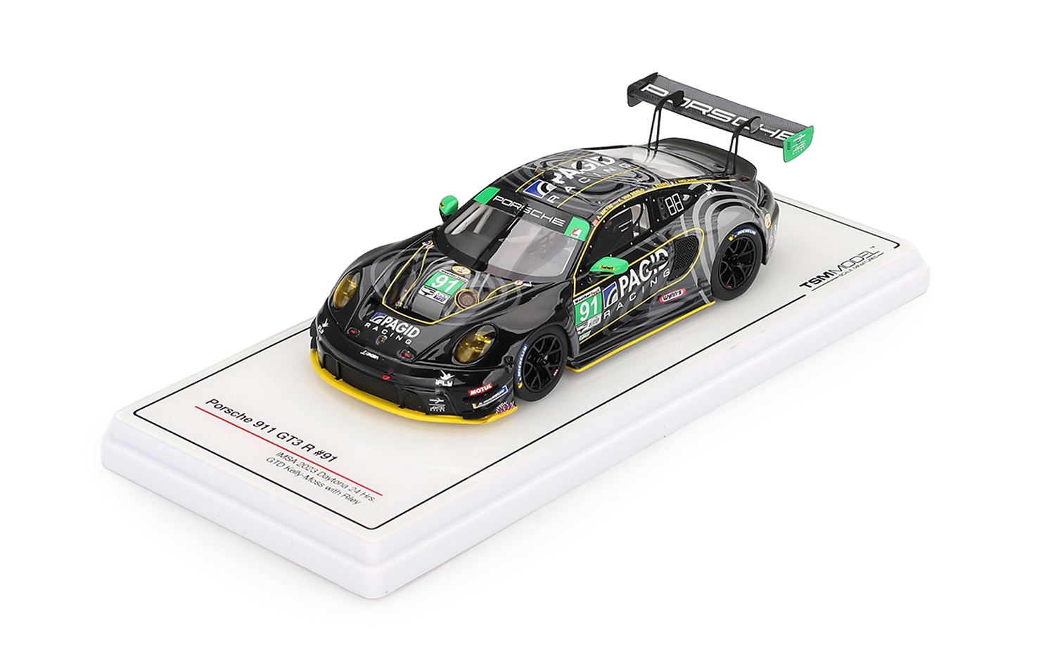 Porsche 911 GT3 R #91 Gtd Kelly-moss with Riley Imsa 24H Daytona 2023 DS Modellismo Porsche 911 GT3 R #91 Gtd scala 1/43