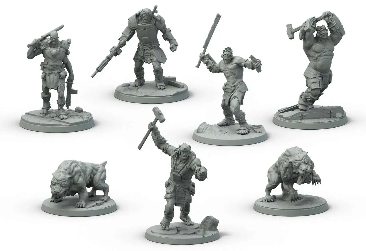 Fallout WW Super Mutants Core Box DS Modellismo Fallout Ww Super Mutants Core Box MODIPHIUS