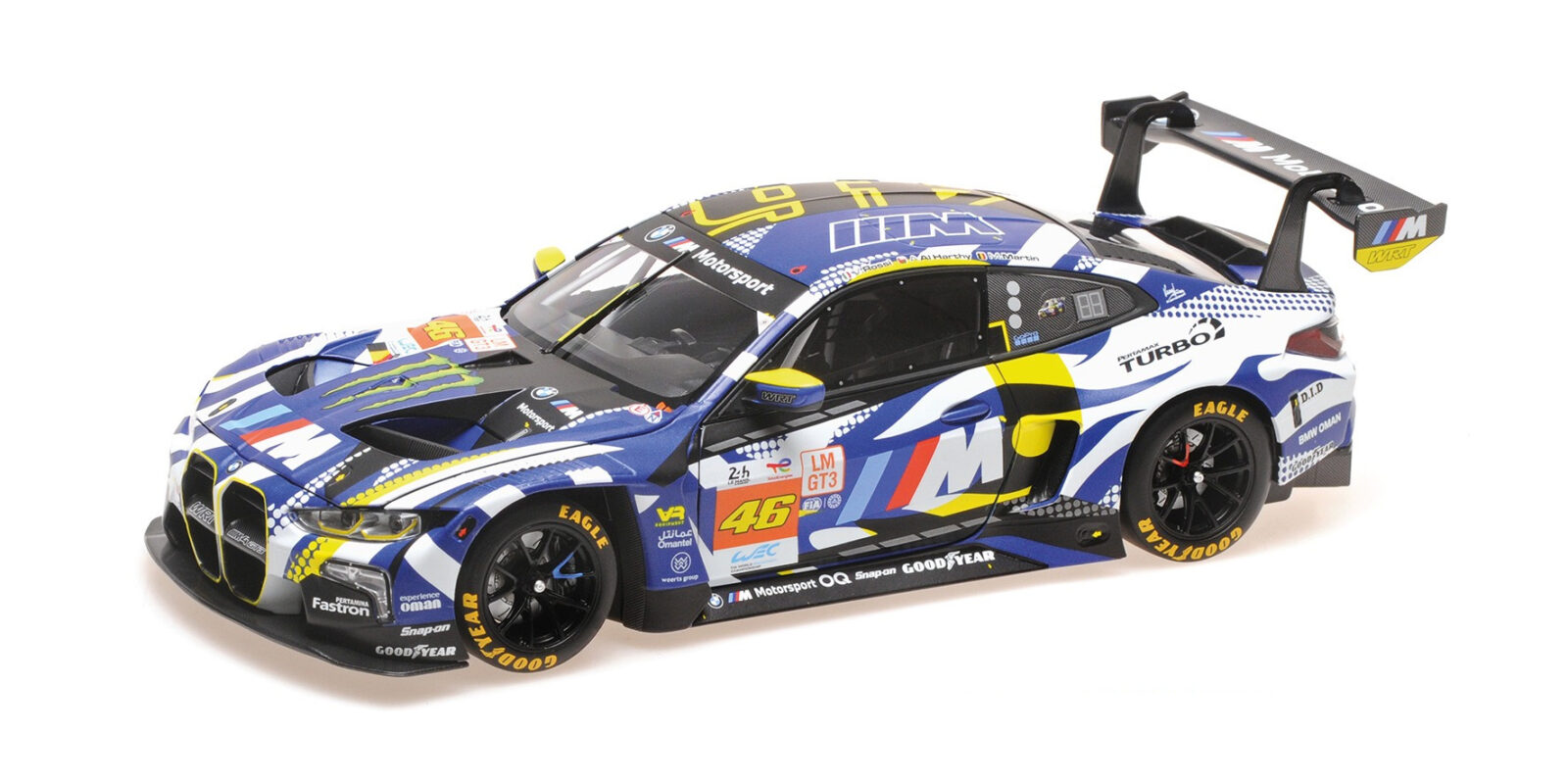 Bmw M4 GT3 Team Wrt Valentino Rossi A. AL Harthy M. Martin 24H LE Mans 2024 DS Modellismo Bmw M4 GT3 Team Wrt Valentino scala 1/43