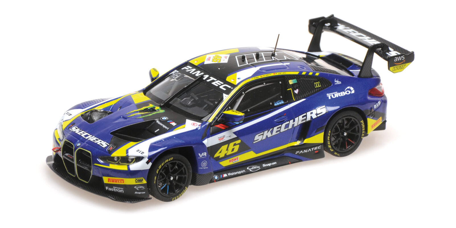 Bmw M4 GT3 Team Wrt Valentino Rossi M. Martin R. Marciello 4H LE Castellet 2024 DS Modellismo Bmw M4 GT3 Team Wrt Valentino scala 1/43
