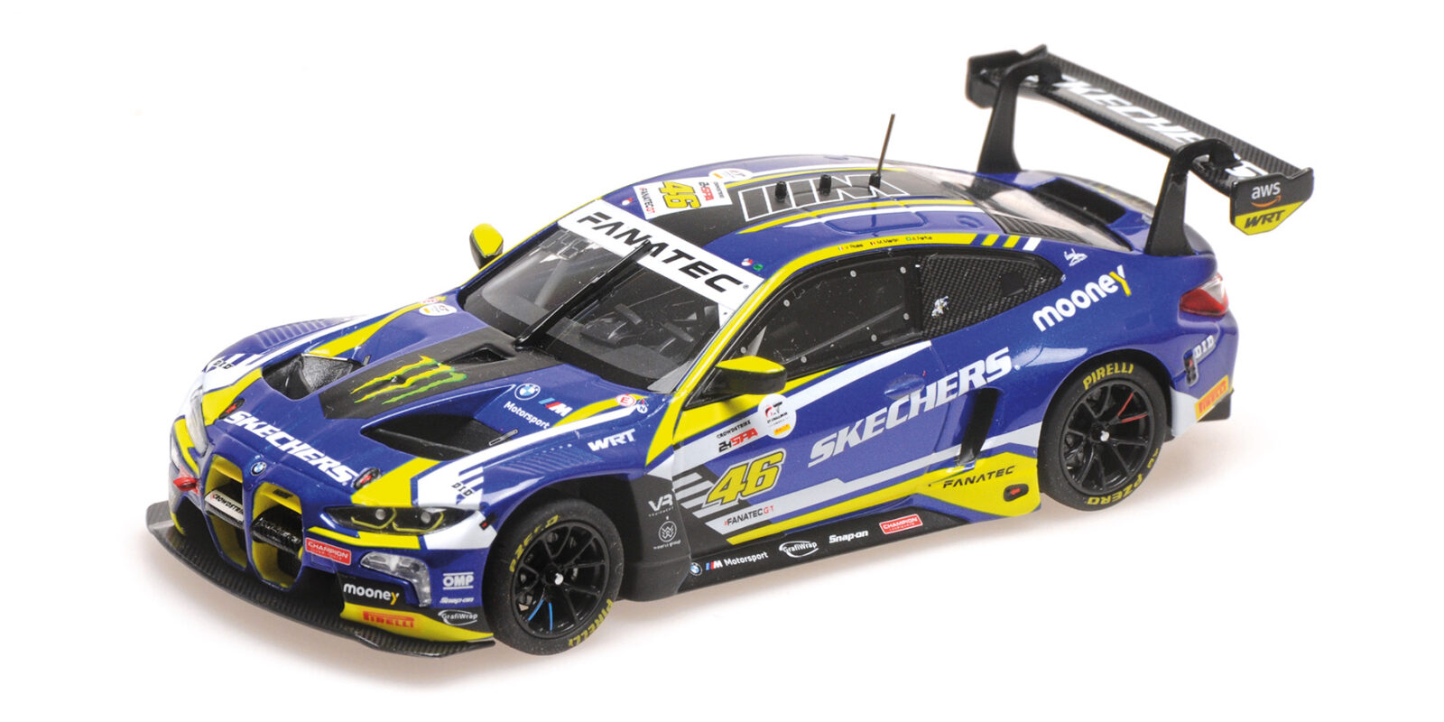 Bmw M4 GT3 Team Wrt Valentino Rossi A. Farfus M. Martin 24H Spa 2023 DS Modellismo Bmw M4 GT3 Team Wrt Valentino scala 1/43