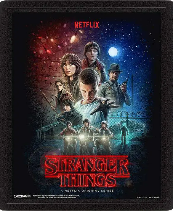 Poster Stranger Things 3D Lenticular DS Modellismo Poster Stranger Things 3D Lenticular