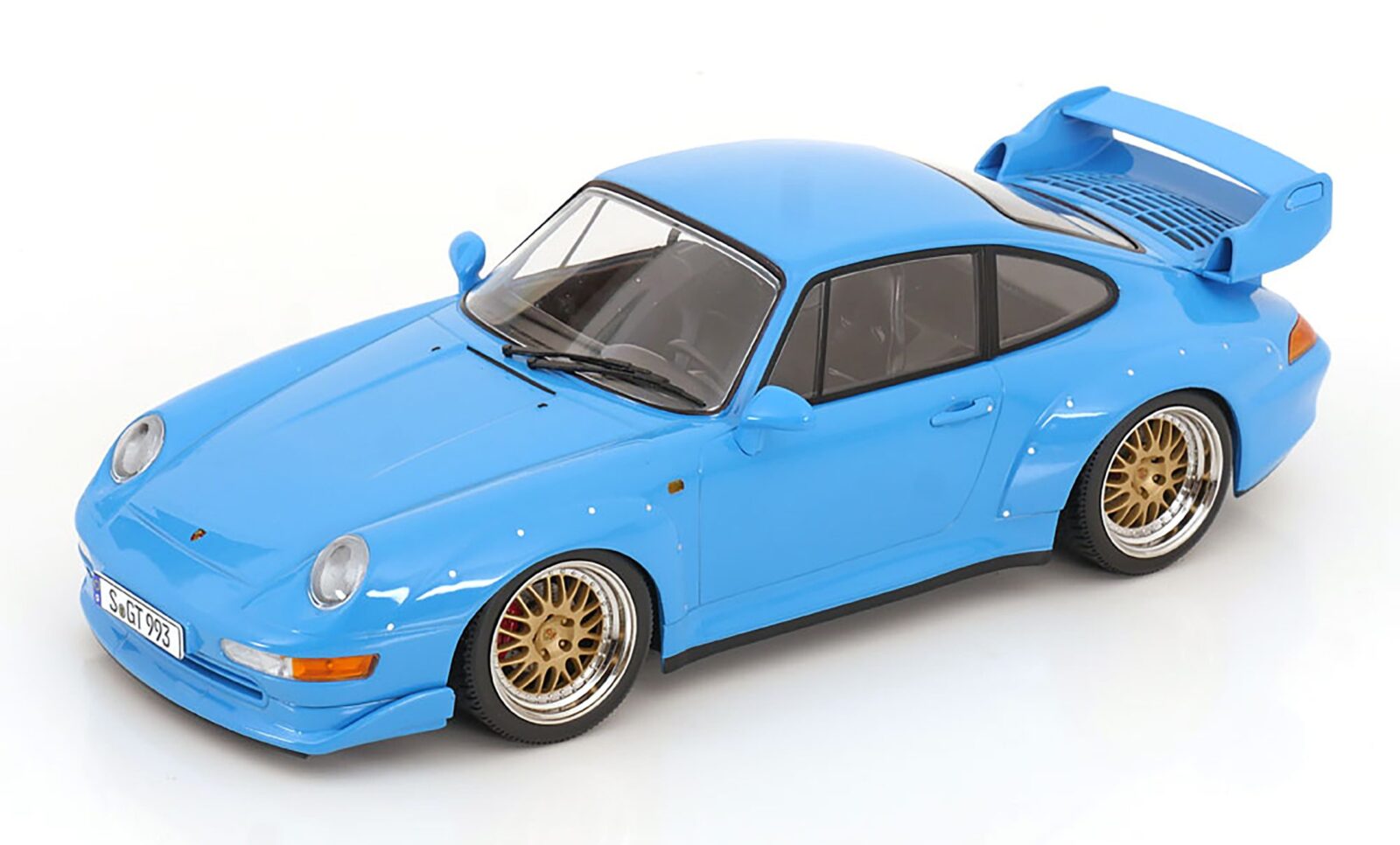 Porsche 911 (993) GT2 1996 Bbs Rims Light Blue DS Modellismo Porsche 911 GT2 1996 Bbs Rims scala 1/18