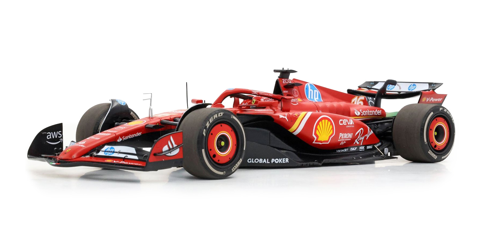 Ferrari SF-24 Charles Leclerc Winner GP Austin 2024 DS Modellismo Ferrari SF-24 Charles Leclerc scala 1/18