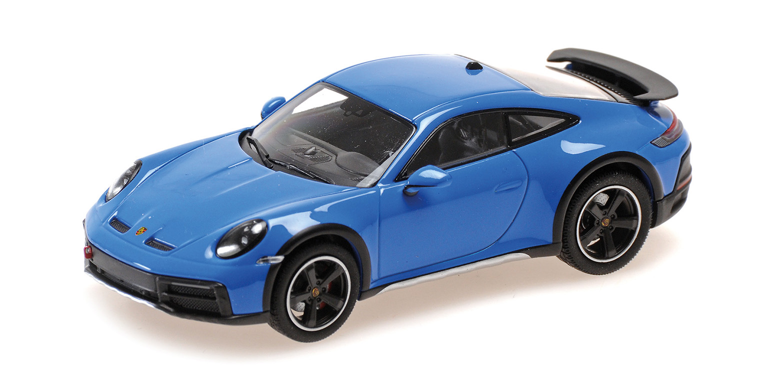 Porsche 911 Dakar Blue 2022 DS Modellismo Porsche 911 Dakar Blue scala 1/43 Minichamps