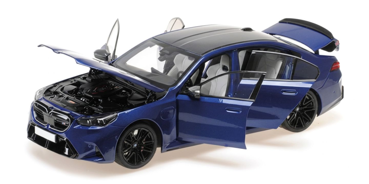 Bmw M5 Blue Metallic 2024 DS Modellismo Bmw M5 Blue Metallic scala 1/18 Minichamps