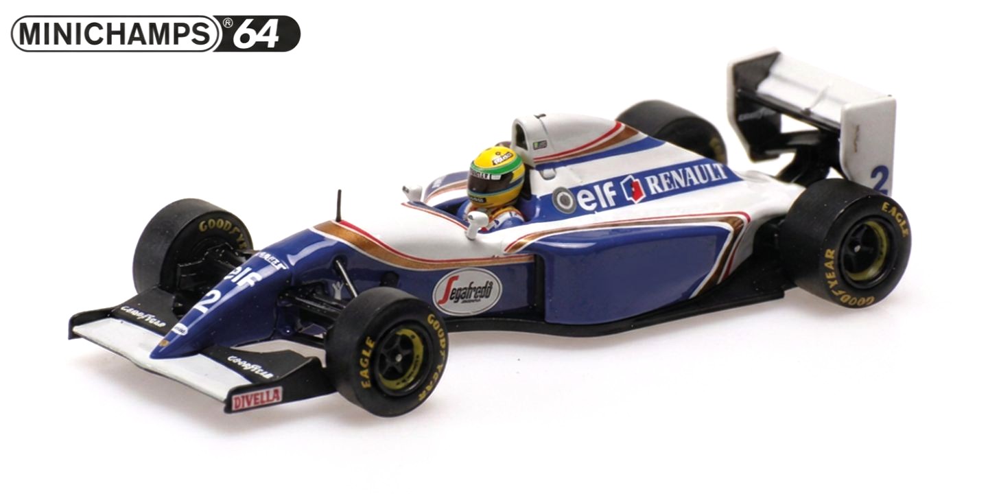 Williams Renault FW16 Ayrton Senna Brazil GP 1994 DS Modellismo Williams Renault FW16 Ayrton scala 1/64