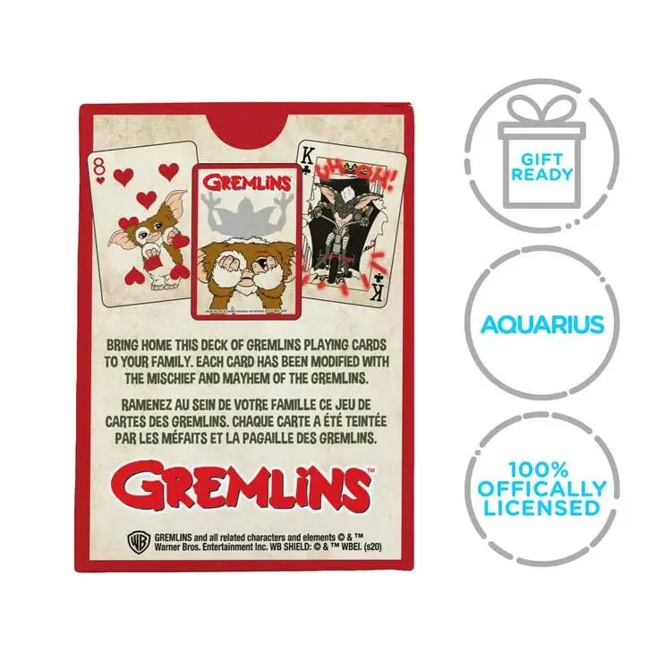 Gremlins Playing Cards DS Modellismo Gremlins Playing Cards AQUARIUS ENT