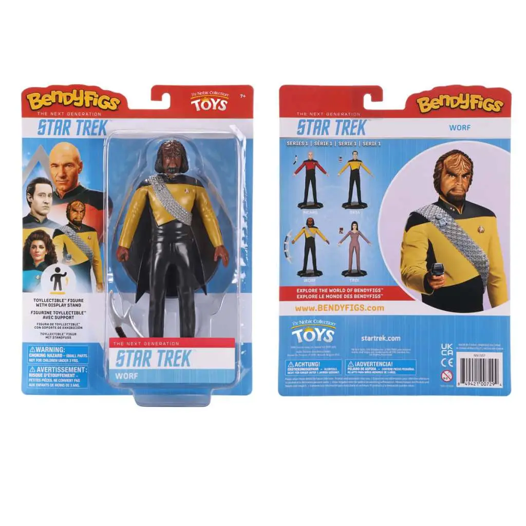 Star Trek Worf Bendyfig DS Modellismo Star Trek Worf Bendyfig NOBLE COLLECTIONS
