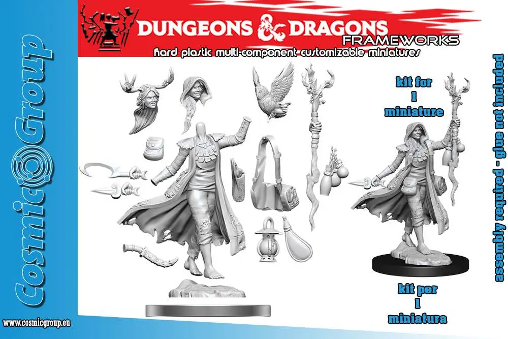 D&D Frameworks-Human Druid Female DS Modellismo D&D Frameworks-Human Druid Female WIZKIDS