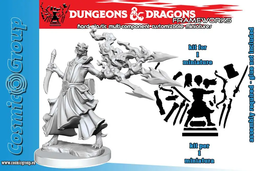 D&D Frameworks-Dragonborn Sorcerer Fem. DS Modellismo D&D Frameworks-Dragonborn Sorcerer Fem.