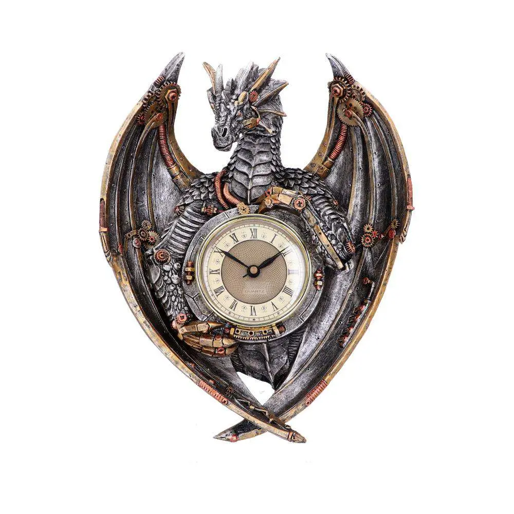 Steampunk Dragon Wall Clock DS Modellismo Steampunk Dragon Wall Clock NEMESIS NOW
