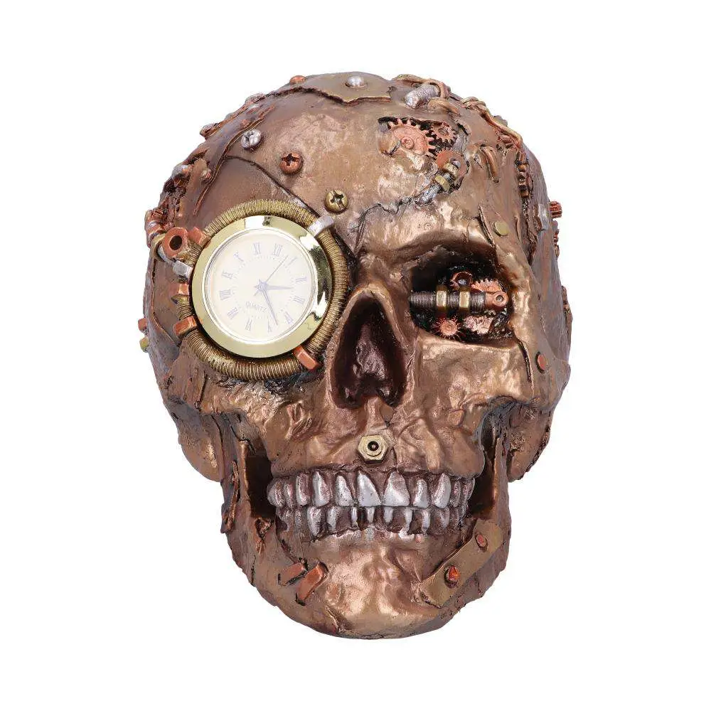 Steampunk Skull Clock DS Modellismo Steampunk Skull Clock NEMESIS NOW