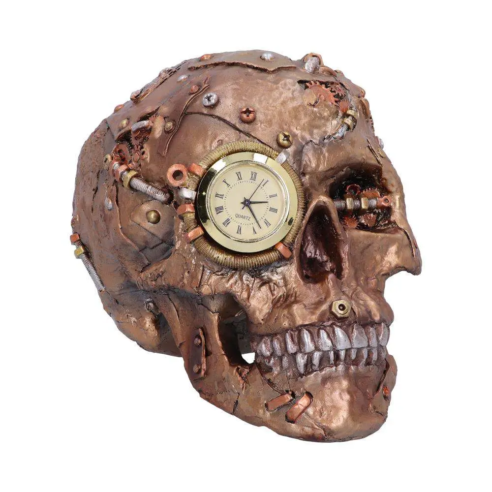 Steampunk Skull Clock DS Modellismo Steampunk Skull Clock NEMESIS NOW