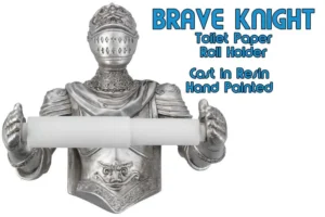 Brave Knight Toilet Paper Holder NEMESIS NOW