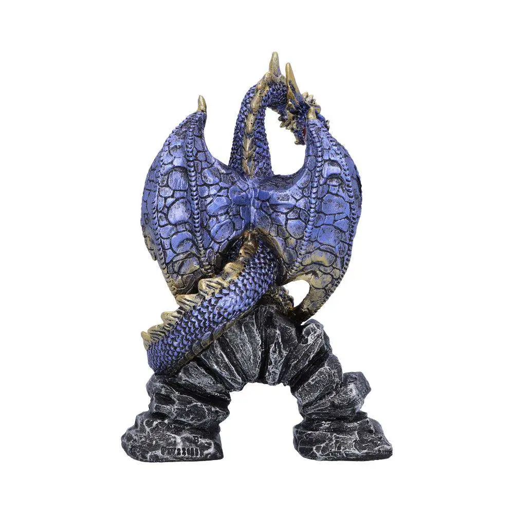 Dragon Figurine Metallic Blue Acko DS Modellismo Dragon Metallic Blue Acko NEMESIS NOW