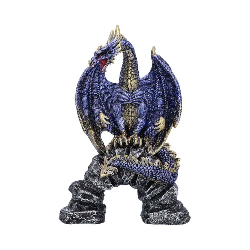 Dragon Figurine Metallic Blue Acko DS Modellismo Dragon Metallic Blue Acko NEMESIS NOW