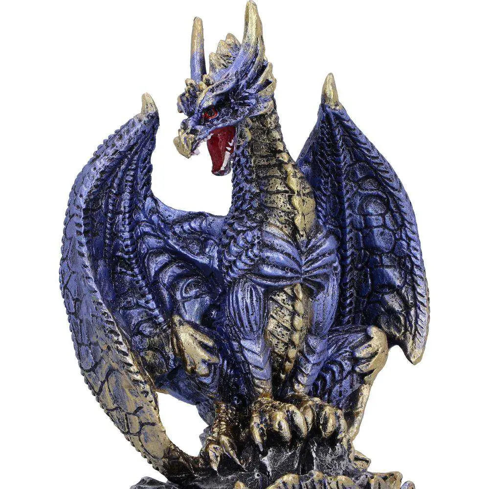Dragon Figurine Metallic Blue Acko DS Modellismo Dragon Metallic Blue Acko NEMESIS NOW