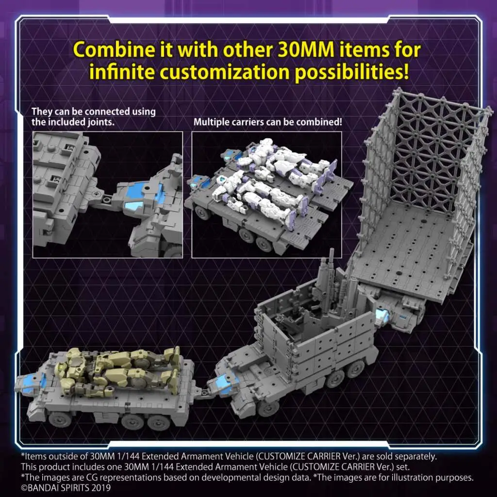 30MM EX Arm Vehicle Cust Carrier 1/144 DS Modellismo 30MM Ex Arm Vehicle Cust Carrier scala 1/144