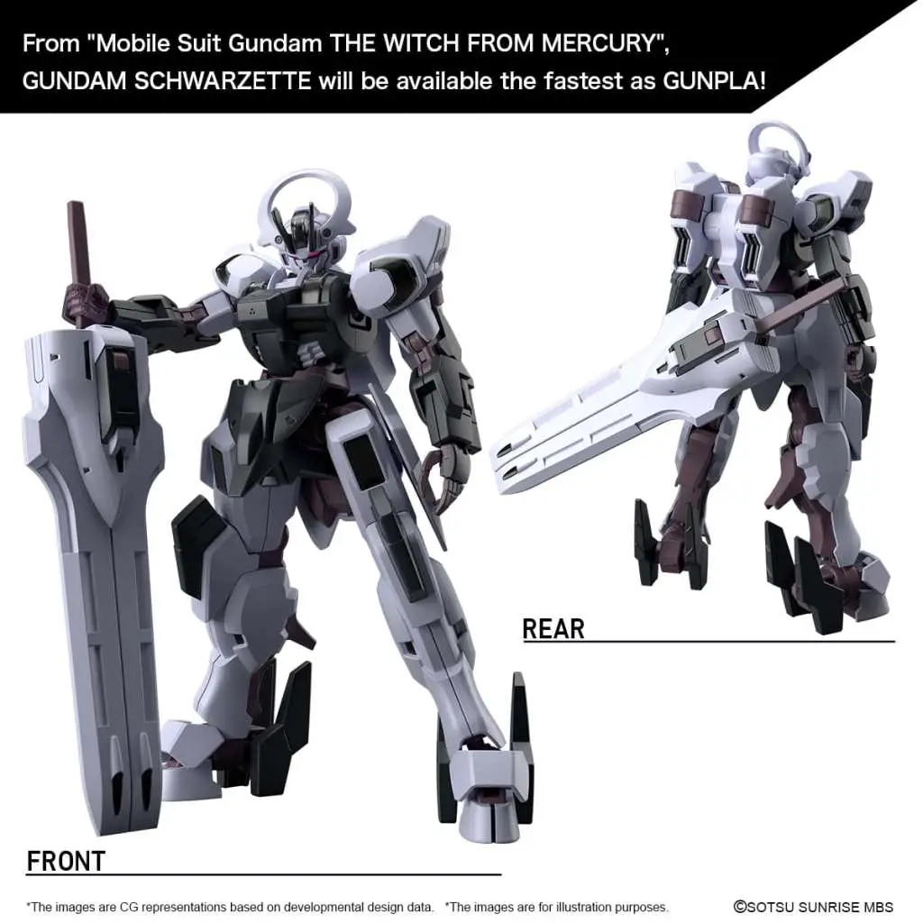 HG Gundam Schwarzette 1/144 DS Modellismo Hg Gundam Schwarzette scala 1/144