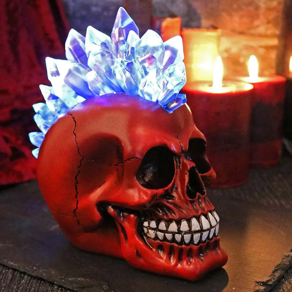 Skull Crystal LED Hawk Red DS Modellismo Skull Crystal LED Hawk Red NEMESIS NOW