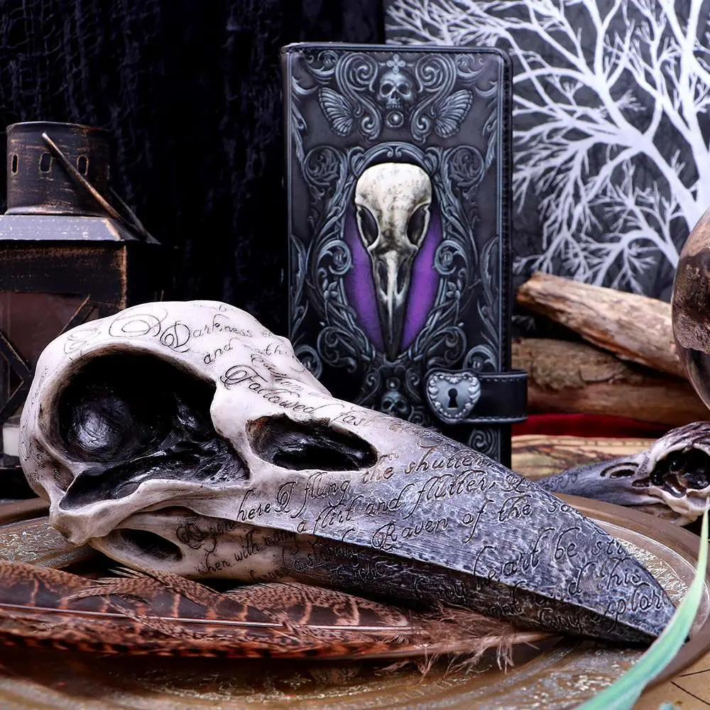 Edgar A Poe Raven Skull DS Modellismo Edgar A Poe Raven Skull NEMESIS NOW