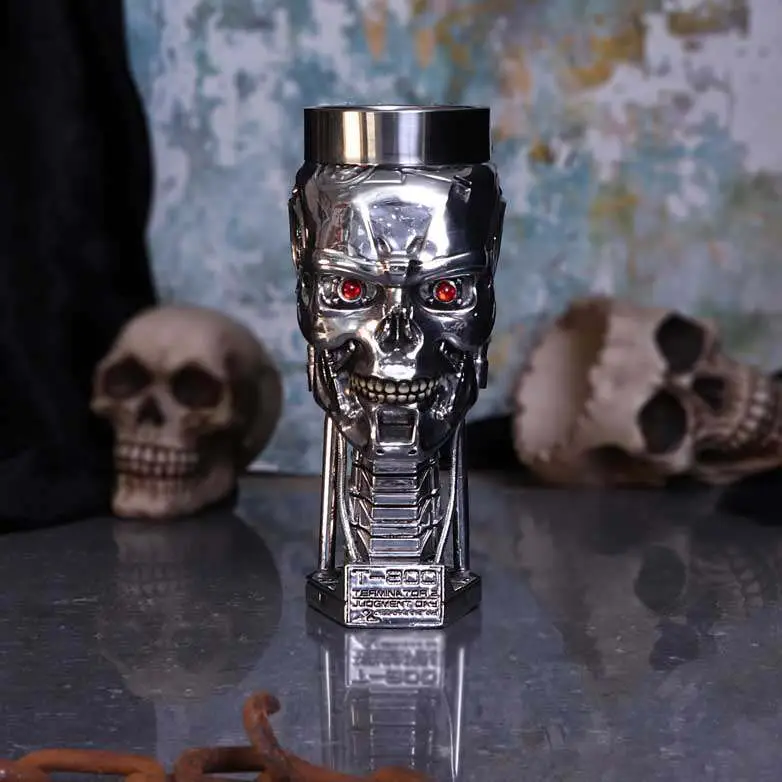 Calice Terminator 2 Head DS Modellismo Calice Terminator 2 Head NEMESIS NOW