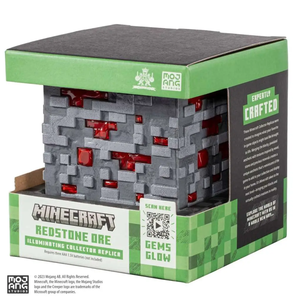 Minecraft Illuminating Redstone Ore Cube DS Modellismo Minecraft Illuminating Redstone Ore Cube