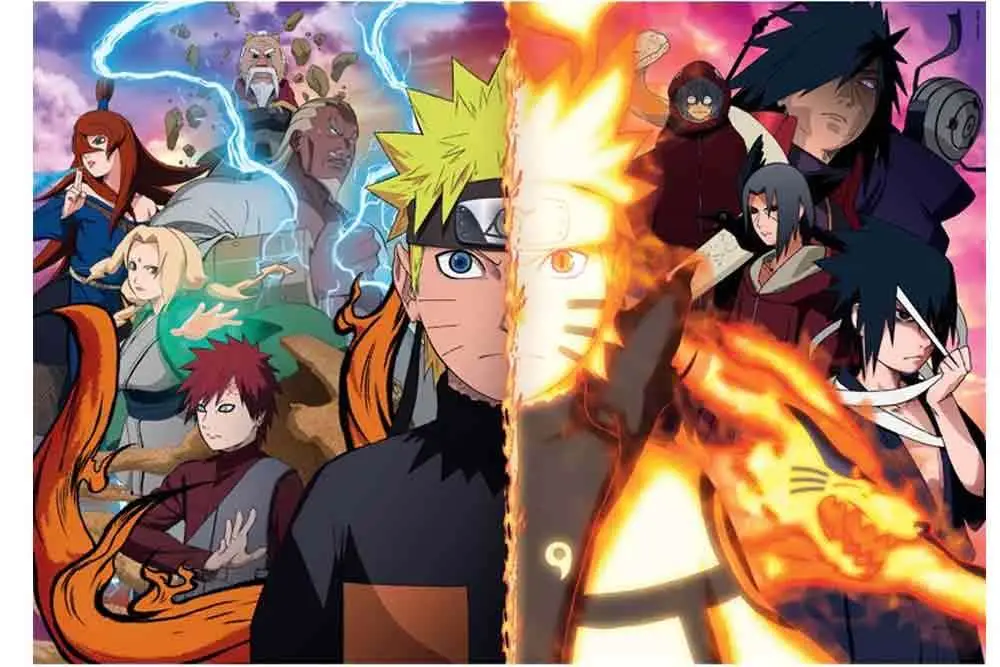 Naruto Fire Anime Puzzle Collection Cube Box Puzzle 500 pcs DS Modellismo Naruto Fire Anime Puzzle Cube Box Puzzle 500