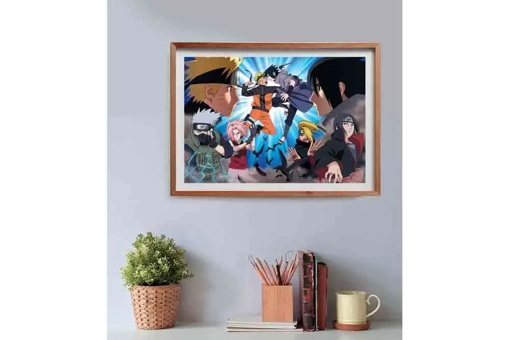Naruto Confrontation Anime Collection Cube Box Puzzle 500PCS DS Modellismo Naruto Confrontation Anime Cube Box Puzzle