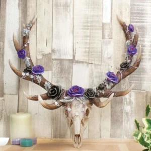 Antlers Eden Floral Decorated Animal Deer