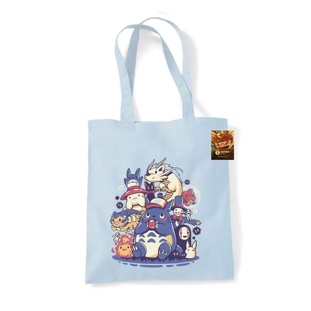 Borsa in tela Ilustrata Spirited Creatures DS Modellismo Borsa in tela Ilustrata Spirited Creatures