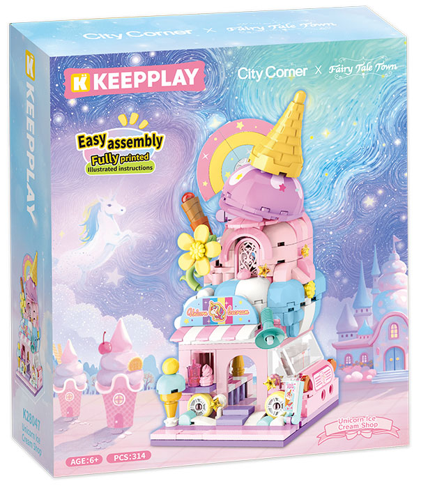 Keeppley City Corner Gelateria Unicorno DS Modellismo Keeppley City Corner Gelateria Unicorno