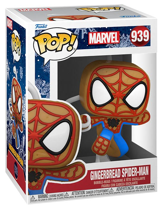 Funko POP Holiday Gingerbread Marvel Spider-Man 939 DS Modellismo Funko POP Holiday Gingerbread Marvel