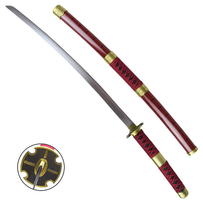 Katana Non Affilata One Piece Sandai Kitetsu DS Modellismo Katana Non Affilata One Piece Sandai Kitetsu