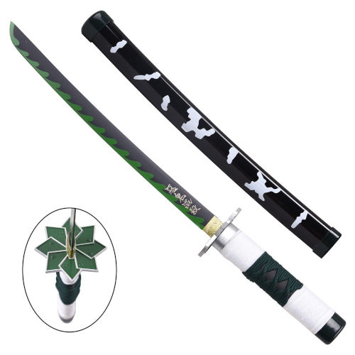 Katana Mini Bamboo Non Affilata Demon Slayer Sanemi DS Modellismo Katana Mini Bamboo Non Affilata Demon Slayer