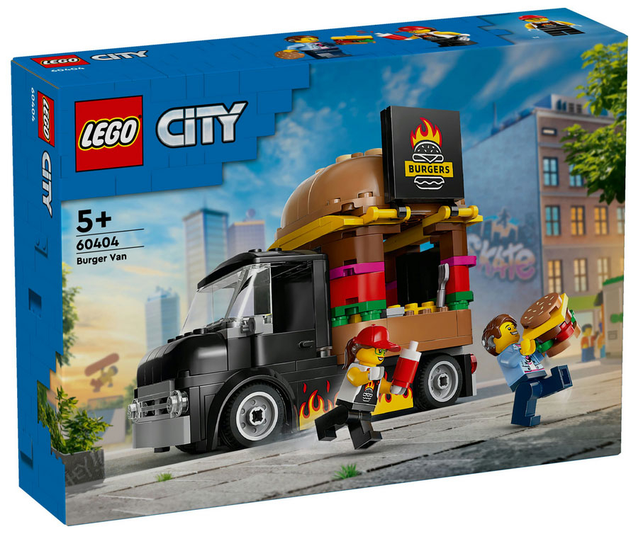 60404 City Great Vehicles Furgone degli Hamburger DS Modellismo 60404 City Great Vehicles Furgone