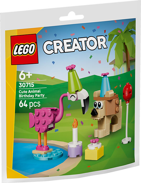 30715 Polybag Creator Festa Compleanno con Adorabili Animali DS Modellismo 30715 Polybag Creator Festa Compleanno