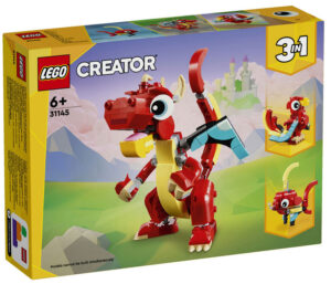 31145 Creator 3 in 1 Drago Rosso LEGO