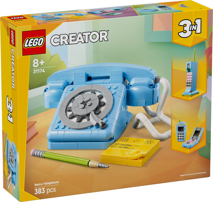 31174 Creator 3 in 1 Telefono Retro' DS Modellismo 31174 Creator 3 in 1 Telefono Retro' LEGO