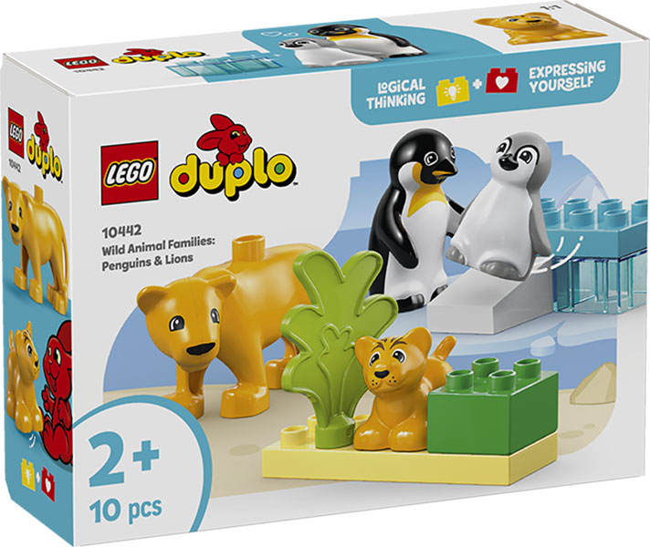 10442 Duplo Town Famiglie di Animali: Pinguini e Leoni DS Modellismo 10442 Duplo Town Famiglie di Animali: