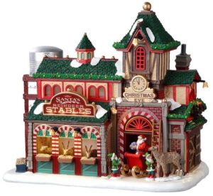 25926 Lemax Santa's Reindeer Stables 4.5V