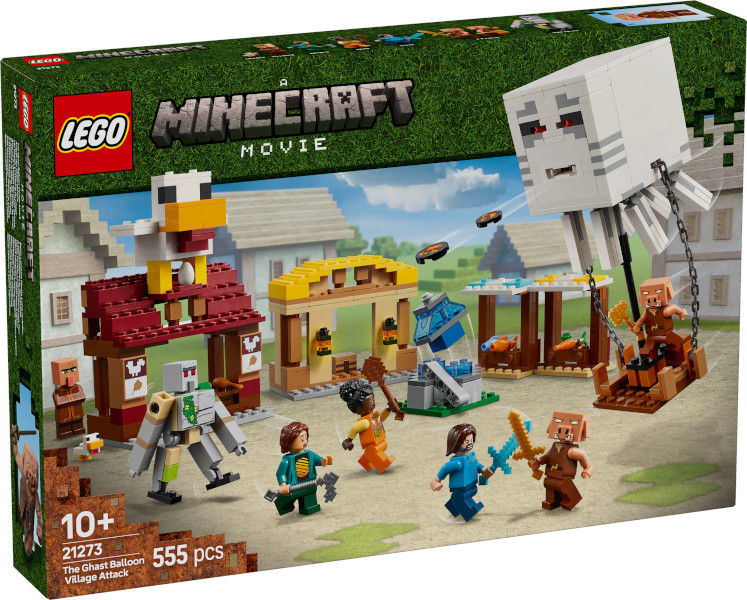 21273 Minecraft Attacco al Villaggio del Ghast-Pallone DS Modellismo 21273 Minecraft Attacco al Villaggio