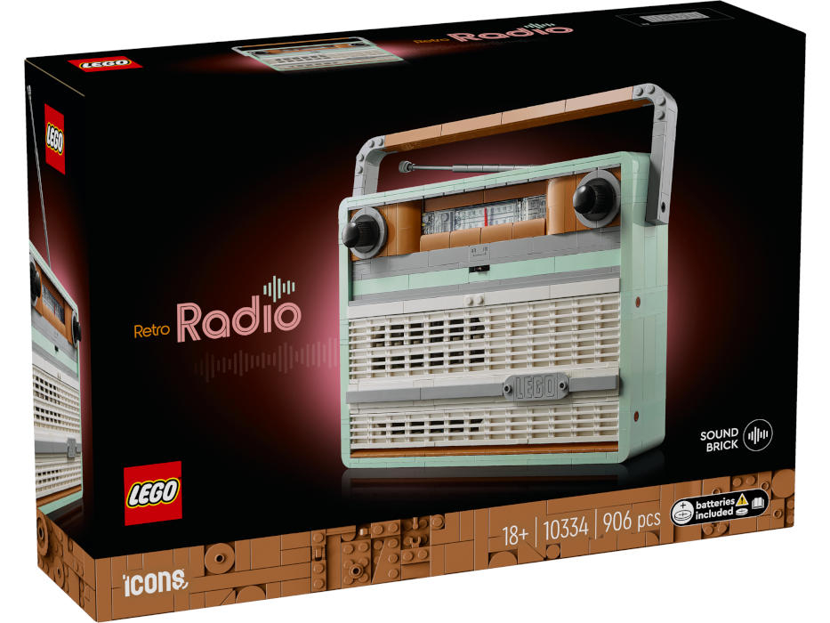 10334 Icons Radio Vintage Rare DS Modellismo 10334 Icons Radio Vintage Rare LEGO