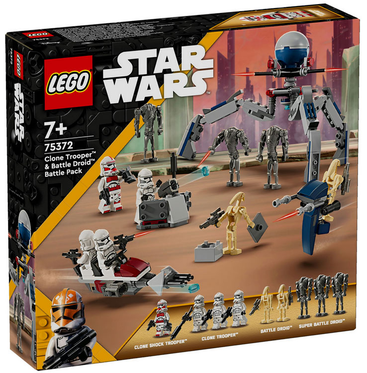 75372 Star Wars Battle Pack Clone Trooper e Battle Droid DS Modellismo 75372 Star Wars Battle Clone Trooper