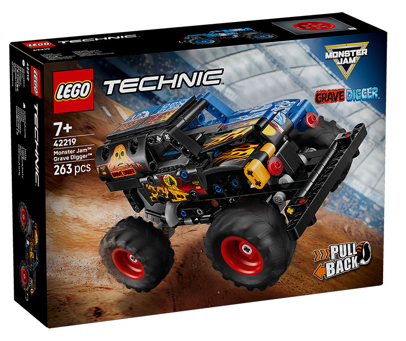 42219 Technic Monster Jam Grave Digger Fuoco e Ghiaccio DS Modellismo 42219 Technic Monster Jam Grave Digger Fuoco