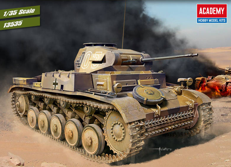 1/35 German Panzer II Ausf.F North Africa DS Modellismo German Panzer II Ausf.F North scala 1/35