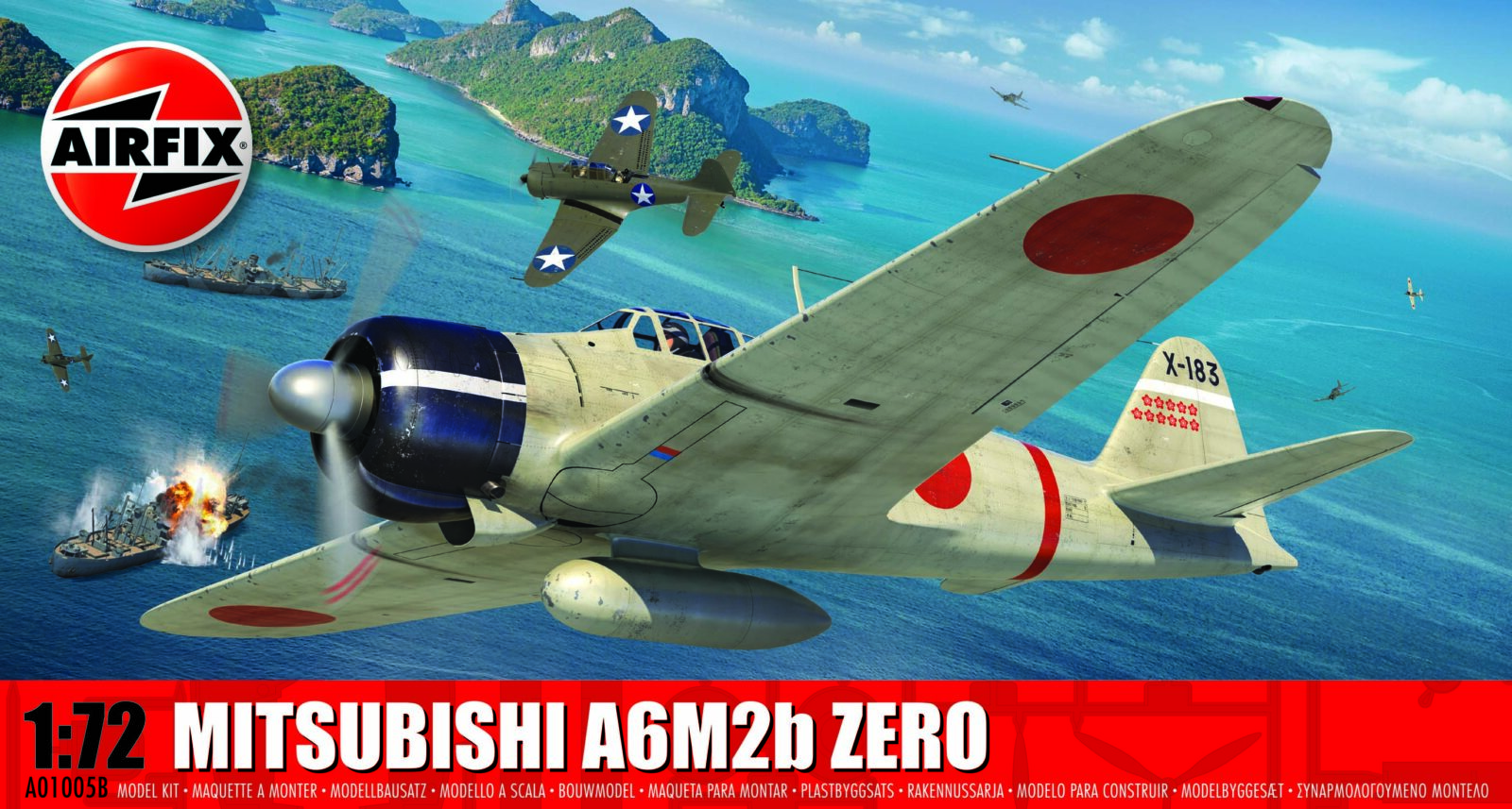 1/72 Mitsubishi A6M2b Zero DS Modellismo Mitsubishi A6M2b Zero scala 1/72 AIRFIX