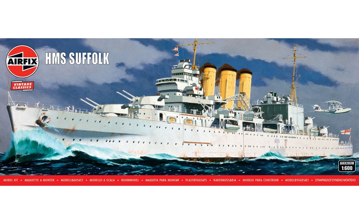 1/600 Hms Suffolk DS Modellismo Hms Suffolk scala 1/600 AIRFIX